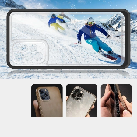 HURTEL ETUI POKROWIEC CLEAR 3IN1 DO SAMSUNG GALAXY A73 ŻELOWY Z RAMKĄ