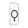 Etui Puro Lite Mag TPU+PC kompatybilne z MagSafe na iPhone 17 - przezroczyste z czarnym pierścieniem