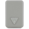 Powerbank indukcyjny Guess Grained       Triangle 5000mAh 15W USB-C MagSafe beżowy