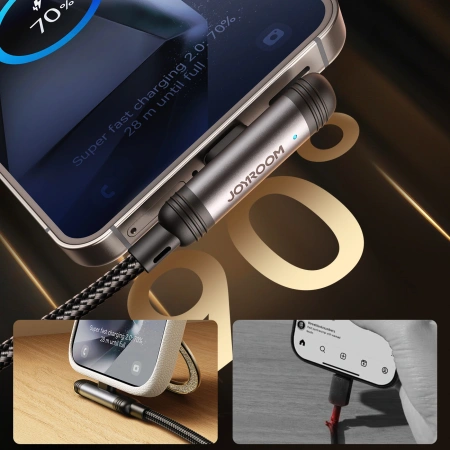JOYROOM KABEL USB-A DO USB-C 3A 90° 1,2M DO MAGSAFE IPHONE 12 13 14