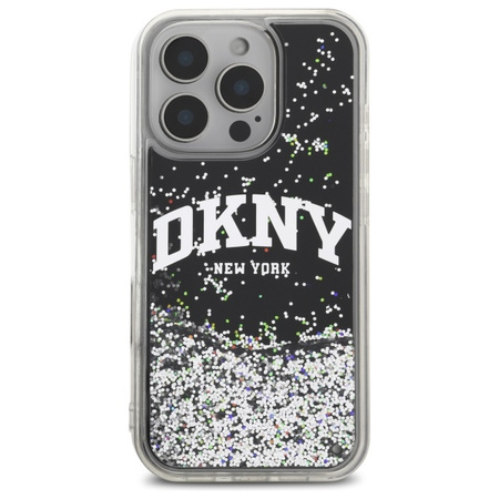 DKNY ETUI HARDCASE LIQUID GLITTER ARCH LOGO DO IPHONE 16 PRO MAX OCHRONA