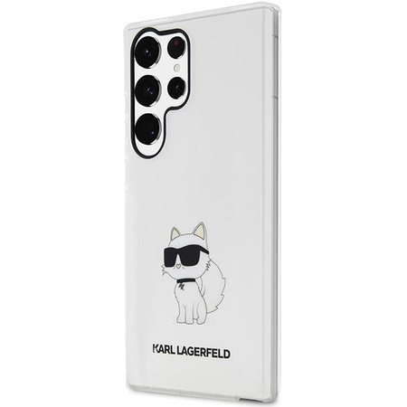 Etui Karl Lagerfeld KLHCS23LHNCHTCT S23 Ultra S918 - przezroczyste hardcase Ikonik Choupette