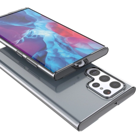 Żelowy pokrowiec etui Ultra Clear 0.5mm Samsung Galaxy S22 Ultra przezroczysty