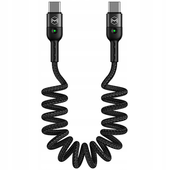 Mcdodo Omega Phone Cable Spring Fast LED USB Type-C PD 1.8m Black