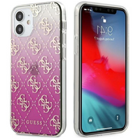 Guess GUHCP12SPCU4GGPI iPhone 12 mini 5,4" różowy/pink hardcase 4G Gradient