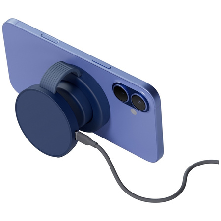 Ładowarka indukcyjna Bazic GoMag Trio 2  3w1 15W magnetyczna do iPhone/Watch/AirPods niebieski