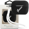 Guess GUACAPLSVSBW AirPods Pro cover czarno biały/black white Silicone Vintage