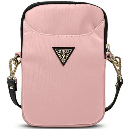 Guess Torebka GUPBNTMLLP różowy/pink Nylon Triangle Logo