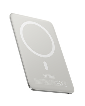 Baseus PicoGo AM41 magnetyczny power bank typu karta 20W 5000mAh naturalny tytan