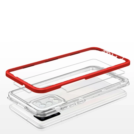 HURTEL ETUI 3IN1 POKROWIEC DO SAMSUNG GALAXY A03S Z RAMKĄ PRZEZROCZYSTE