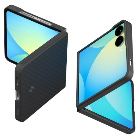 Etui Spigen AirSkin Aramid na Samsung Galaxy Z Flip 7 - czarne