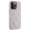 Etui Guess GUHCP13LP4TDSCPP na iPhone 13 Pro / 13 - różowe Crossbody 4G Metal Logo