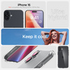 SPIGEN CASE ULTRA HYBRID DO IPHONE 16 Z OCHRONĄ NA TYŁ I BOKI PRZEZROCZYSTE