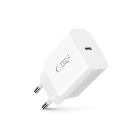 TECH-PROTECT ŁADOWARKA SIECIOWA 1-PORTOWA PD 20W DO TELEFONÓW APPLE SAMSUNG