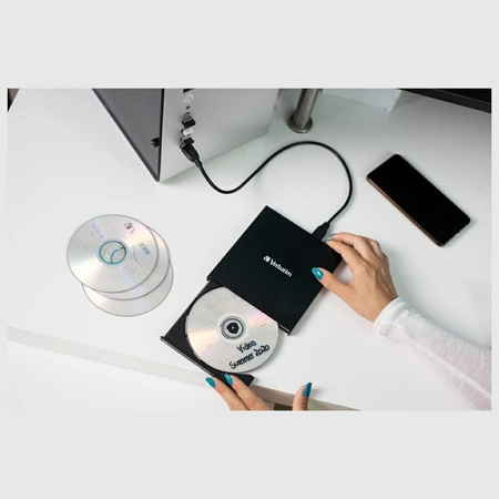 VERBATIM NAGRYWARKA ZEWNĘTRZNA USB 2.0 DO KOMPUTERA DO NAGRYWANIA CD