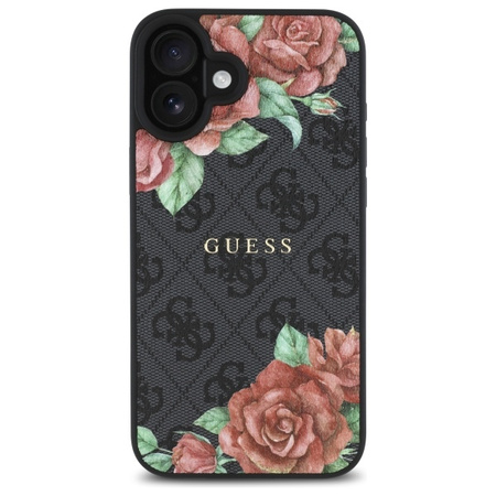 GUESS ETUI CASE HARDCASE DO IPHONE 16 6.1 DO MAGSAFE Z KWIATOWYM MOTYWEM