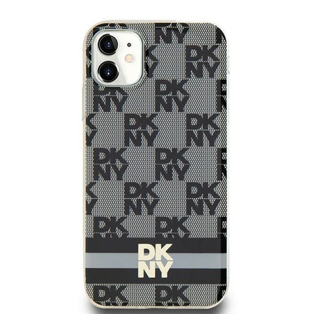 DKNY HARDCASE ETUI DO IPHONE 11 XR 6.1 DO MAGSAFE STRIPES CHECKERED PATTERN