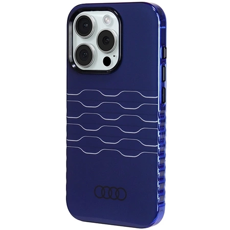 Etui Audi IML MagSafe na iPhone 15 Pro - niebieskie