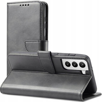Magnet Case elegancki futerał etui pokrowiec z klapką i funkcją podstawki Samsung Galaxy S22+ (S22 Plus) czarny
