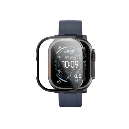 Szkło ochronne AMAZINGTHING Radix z etui na Apple Watch UItra 3 49 mm - czarne
