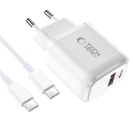 TECH-PROTECT ŁADOWARKA SIECIOWA NCA20 PD 20W QC3.0 DO TELEFONÓW Z USB-C