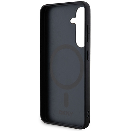 DKNY POKROWIEC HARDCASE DO SAMSUNG GALAXY S24 S921 Z LOGO METALOWYM LEATHER
