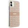 DKNY POKROWIEC DO IPHONE 11 XR IML MONO STRIPE DO MAGSAFE Z RÓŻOWYM LOGO