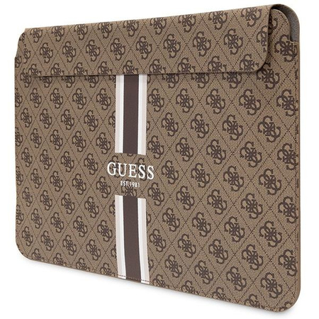 Etui Guess GUCS14P4RPSW 14" brązowy/ brown 4G Printed Stripes