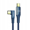 Kabel do telefonu, komputera, Kątowy, USB-C, PD 2.0, QC 4.0, 5A, 100W, 2M, niebieski, Mcdodo