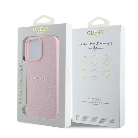 GUESS ETUI HARDCASE GRAINED RING DO MAGSAFE DO IPHONE 15 PRO MAX 6.7