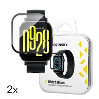 WOZINSKY SZKŁO HARTOWANE DO XIAOMI REDMI WATCH 5 ACTIVE 2 SZTUKI FULL GLUE