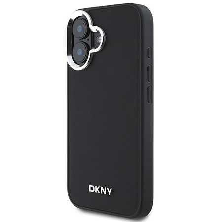 DKNY ETUI DO IPHONE 16 6.1 DO MAGSAFE HARDCASE PLAIN SILVER LOGO METAL