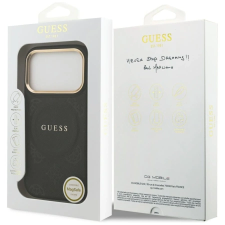 GUESS ETUI PEONY HOT STAMP MAGSAFE DO IPHONE 17 PRO CASE MAGNETYCZNE