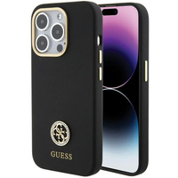 GUESS ETUI CASE DO IPHONE 15 PRO 6.1” HARDCASE SILICONE LOGO STRASS 4G