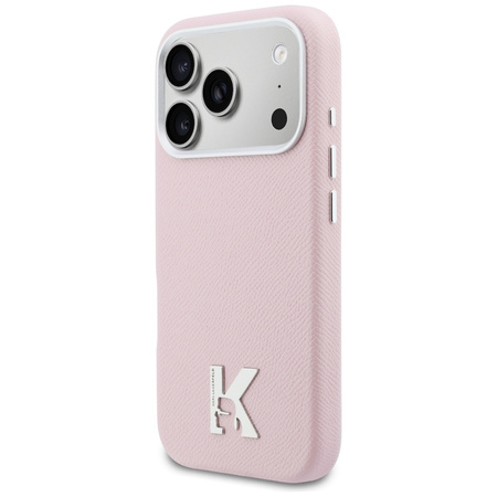 Etui Karl Lagerfeld Karl Head Logo       MagSafe do iPhone 17 Pro Max różowy