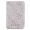 Zestaw Guess GUBPM5P14L4GEMGP iPhone14 Pro 6.1 hardcase + Powerbank 5000mAh MagSafe różowy/pink 4G Metal Logo