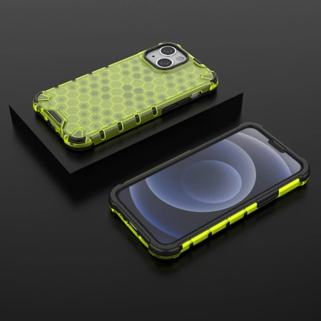 HURTEL PANCERNE ETUI DO IPHONE 13 MINI Z ŻELOWĄ RAMKĄ I WZMOCNIONĄ OCHRONĄ