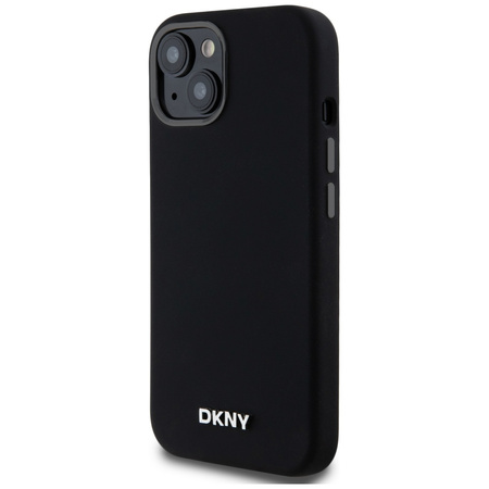 DKNY ETUI DO IPHONE 14 15 13 DO MAGSAFE LIQUID SILICONE Z MAŁYM LOGO
