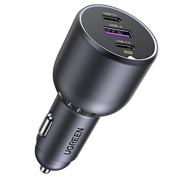 UGREEN ŁADOWARKA SAMOCHODOWA 130W 2X USB-C 1X USB-A DO TELEFONÓW TABLETÓW
