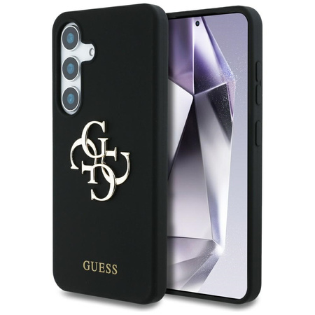 GUESS CASE DO SAMSUNG GALAXY S25 POKROWIEC SILICONE Z LOGO 4G BOTTOM SCRIPT