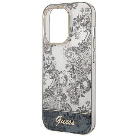Guess GUHCP14LHGPLHG iPhone 14 Pro 6,1" szary/grey hardcase Porcelain Collection