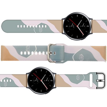 Strap Moro opaska do Samsung Galaxy Watch 46mm silikonowy pasek bransoletka do zegarka wzór 17