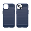 Carbon Case etui iPhone 14 elastyczny żelowy pokrowiec na tył plecki niebieski