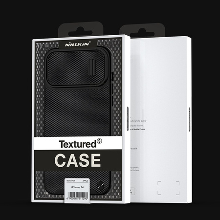 Nillkin Textured S Case etui iPhone 14 pancerny pokrowiec z osłoną na aparat czarny
