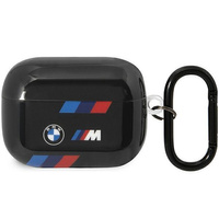Etui BMW BMAP222SOTK na AirPods Pro 2 gen cover - czarne Tricolor Stripes