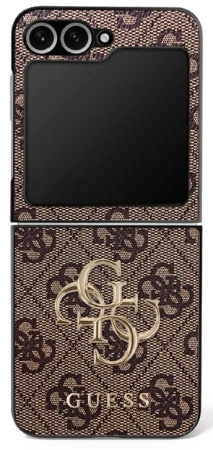 Etui Guess Big 4G Logo Classic Logo na Samsung Galaxy Z Flip 7 - brązowe