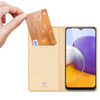 Dux Ducis Skin Pro kabura etui pokrowiec z klapką Samsung Galaxy A22 4G złoty