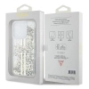 Etui Guess Liquid Glitter Gold Stripes na iPhone 15 Pro Max - przezroczyste