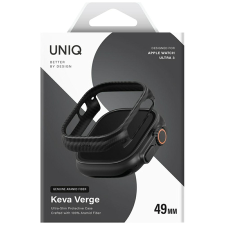 Etui UNIQ Keva Verge do Apple Watch      Ultra / Ultra 2 / Ultra 3 49mm czarny