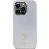 Etui Guess Strass Metal Logo na iPhone 15 Pro - srebrne